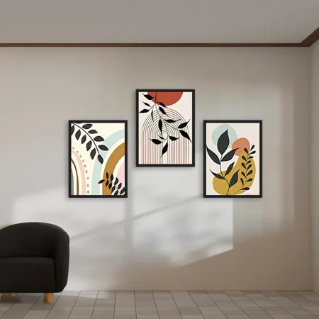 Modern Wooden Wall Art Set for Home Decoration