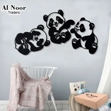 Panda Set home decor Wood
