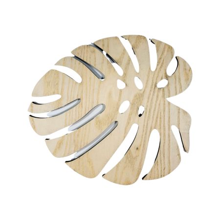 Leaf Design Wooden Wall Decor Scenery